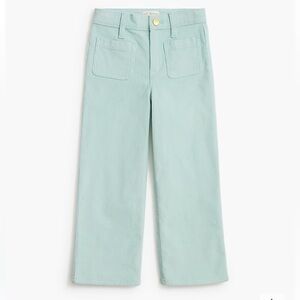 NWT! J.Crew Girls' patch-pocket wide-leg corduroy pant. Size 14